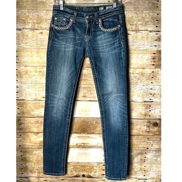 MISS ME CASUAL CLASSIC EVERYDAY WEAR FESTIVAL CONCERT STRETCH WESTERN JEANS - Picture 1 of 5